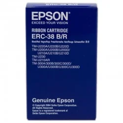 Cinta Nylon Epson ERC-38/ Negro/ Roja Cinta Nylon Epson ERC-38/ Negro/ Roja