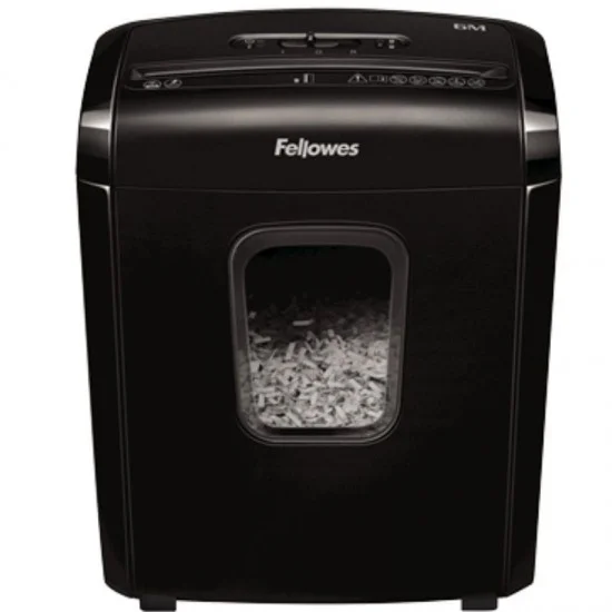Destructora fellowes 6m/ minicorte de 4 x 12mm/ negra