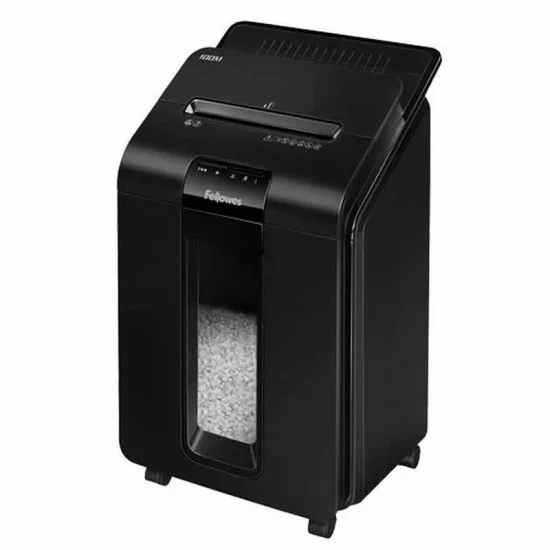 Destructora fellowes automax 100m/ microcorte de 4 x 10mm/ negra Destructora fellowes automax 100m/ microcorte de 4 x 10mm/ negra