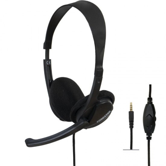 Auriculares fonestar home-35 con micrófono/ jack 3.5/ negros Auriculares fonestar home-35 con micrófono/ jack 3.5/ negros