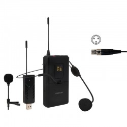 Micrófono de cabeza y solapa UHF Fonestar WI-MIC