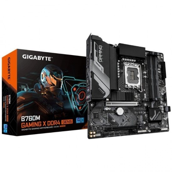Placa base gigabyte b760m gaming x ddr4 gen5 socket 1700/ ddr4/ pcie 5.0/ micro atx