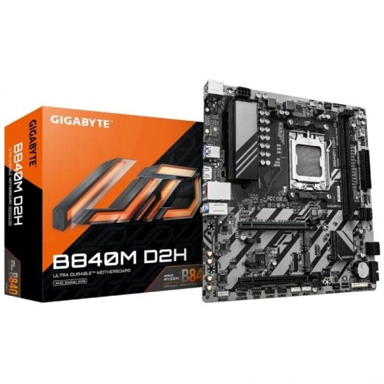 Placa base gigabyte b840m d2h socket am5/ ddr5/ pcie 4.0/ micro atx