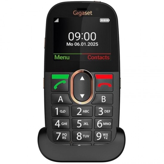 Teléfono móvil gigaset gl695 para personas mayores/ 4g/ negro Teléfono móvil gigaset gl695 para personas mayores/ 4g/ negro