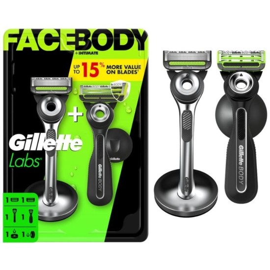 Pack de 2 cuchillas de afeitar gillette gillettelabs facebody + intimate Pack de 2 cuchillas de afeitar gillette gillettelabs facebody + intimate