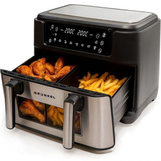 Freidora por aire airfryer / sin aceite grunkel dualflexifryer/ 2800w/ capacidad 10l Freidora por aire airfryer / sin aceite grunkel dualflexifryer/ 2800w/ capacidad 10l
