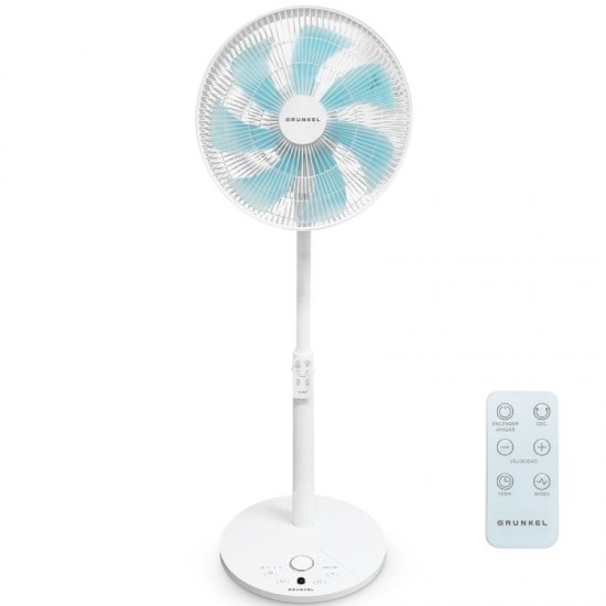 Ventilador de pie grunkel fs-14t/ 25w/ 7 aspas 35cm/ 12 velocidades Ventilador de pie grunkel fs-14t/ 25w/ 7 aspas 35cm/ 12 velocidades