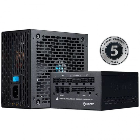 Fuente de alimentación hiditec gdx850 v2/ 850w/ ventilador 14cm/ atx 3.0/ pcie 5.0/ 80 plus gold