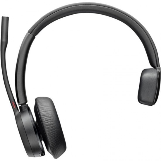 Auricular inalámbrico poly voyager 4310 para microsoft teams + adaptador bt700/ con micrófono/ bluetooth/ negro