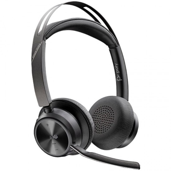 Auriculares inalámbricos poly voyager focus 2 para microsoft teams + adaptador usb-c-a + soporte de carga/ con micrófono/ Auriculares inalámbricos poly voyager focus 2 para microsoft teams + adaptador usb-c-a + soporte de carga/ con micrófono/