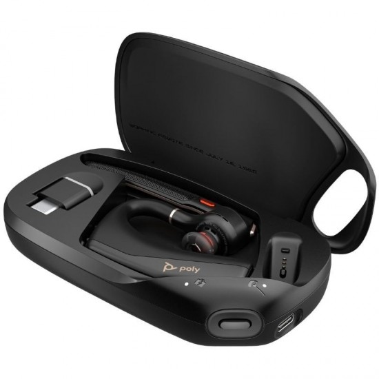 Auriculares inalámbricos poly voyager legend 50 uc/ con estuche de carga/ bluetooth/ negros