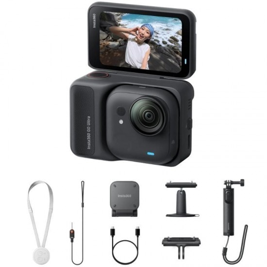 Cámara digital deportiva insta360 go ultra pack creador/ 4k/ ángulo de visión 360º/ negra Cámara digital deportiva insta360 go ultra pack creador/ 4k/ ángulo de visión 360º/ negra