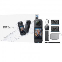 Cámara Digital Deportiva Insta360 X5 Essecial Kit/ 8K/ Ángulo de visión 360º/ Negra