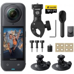 Cámara Digital Deportiva Insta360 X5 Motorcycle Bundle/ 8K/ Ángulo de visión 360º/ Negra Cámara Digital Deportiva Insta360 X5 Motorcycle Bundle/ 8K/ Ángulo de visión 360º/ Negra