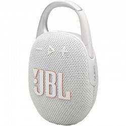 Altavoz con Bluetooth JBL Clip 5/ 7W/ 1.0/ Blanco