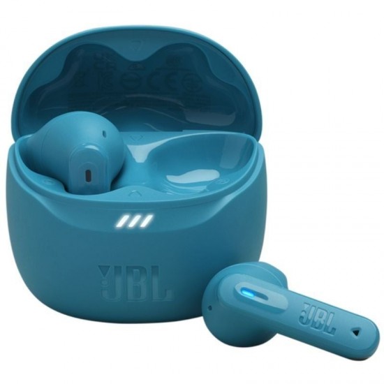 Auriculares bluetooth jbl tune flex 2 con estuche de carga/ autonomía 12h/ azul turquesa