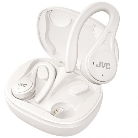 Auriculares bluetooth jvc ha-ec25t con estuche de carga/ autonomía 7.5h/ blancos
