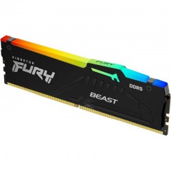 Memoria RAM Kingston FURY Beast RGB 16GB/ DDR5/ 6400MHz/ 1.4V/ CL32/ DIMM Memoria RAM Kingston FURY Beast RGB 16GB/ DDR5/ 6400MHz/ 1.4V/ CL32/ DIMM
