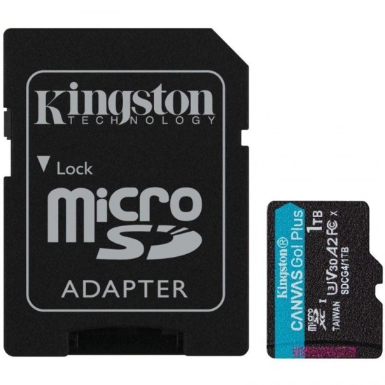 Tarjeta de memoria kingston canvas go! plus 1tb microsd xc con adaptador/ clase 10/ 200mbs Tarjeta de memoria kingston canvas go! plus 1tb microsd xc con adaptador/ clase 10/ 200mbs