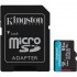 Tarjeta de Memoria Kingston CANVAS Go! Plus 64GB microSD XC con Adaptador/ Clase 10/ 200MBs