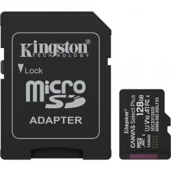 Tarjeta de Memoria Kingston CANVAS Select Plus 128GB microSD XC con Adaptador/ Clase 10/ 150MBs
