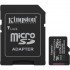 Tarjeta de Memoria Kingston CANVAS Select Plus 256GB microSD XC con Adaptador/ Clase 10/ 150MBs