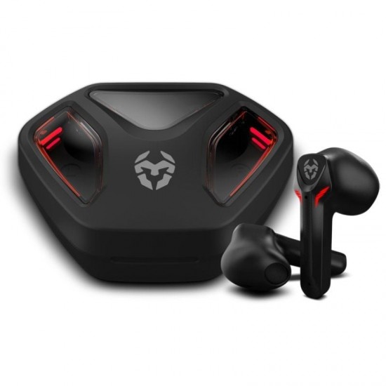 Auriculares bluetooth krom kall con estuche de carga/ autonomía 4h/ negros Auriculares bluetooth krom kall con estuche de carga/ autonomía 4h/ negros