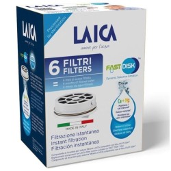 Filtro de Carbón FAST DISK Laica FD06A/ Pack de 6 Unidades/ Compatibilidad Flown go Filtro de Carbón FAST DISK Laica FD06A/ Pack de 6 Unidades/ Compatibilidad Flown go