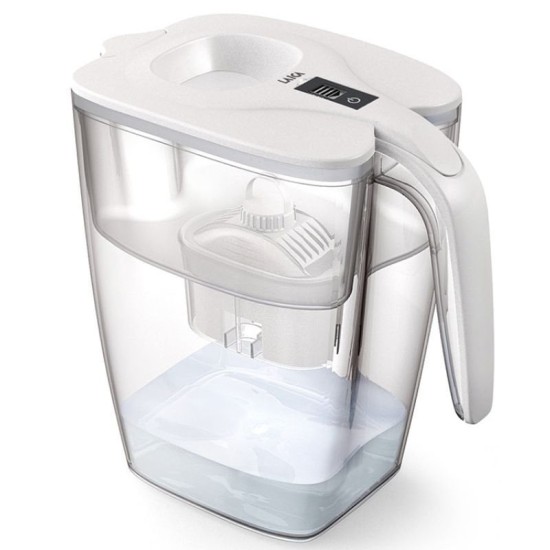 Pack jarra filtrante laica big milano/ 3.7l/ blanca/ jarra + 1 filtro bi-flux