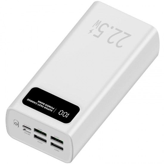 Powerbank 30000mah leotec lepow30w22w/ 22.5w/ blanca