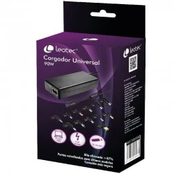 Cargador de Portátil Leotec Home/ 90W/ Automático/ 12 Conectores/ Voltaje 15-20V Cargador de Portátil Leotec Home/ 90W/ Automático/ 12 Conectores/ Voltaje 15-20V