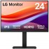 Monitor Profesional LG 24BA55W-B 24'/ WUXGA/ Multimedia/ Regulable en altura/ Negro