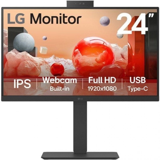Monitor profesional lg 24ba850-b 23.8'/ full hd/ webcam/ multimedia/ negro Monitor profesional lg 24ba850-b 23.8'/ full hd/ webcam/ multimedia/ negro