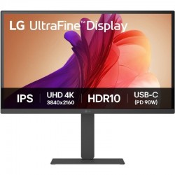 Monitor Profesional LG UltraFine 27U730A-B 27'/ 4K/ Multimedia/ Regulable en altura/ Negro