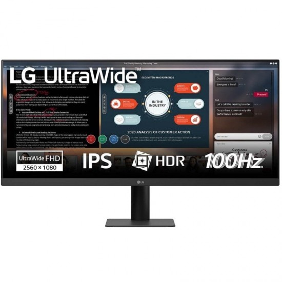 Monitor profesional ultrapanorámico lg 29u511a-b 29'/ wfhd/ negro