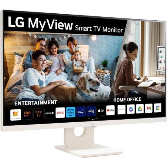 Smart monitor lg myview 32sr50f-w 31.5'/ full hd/ multimedia/ smart tv/ blanco