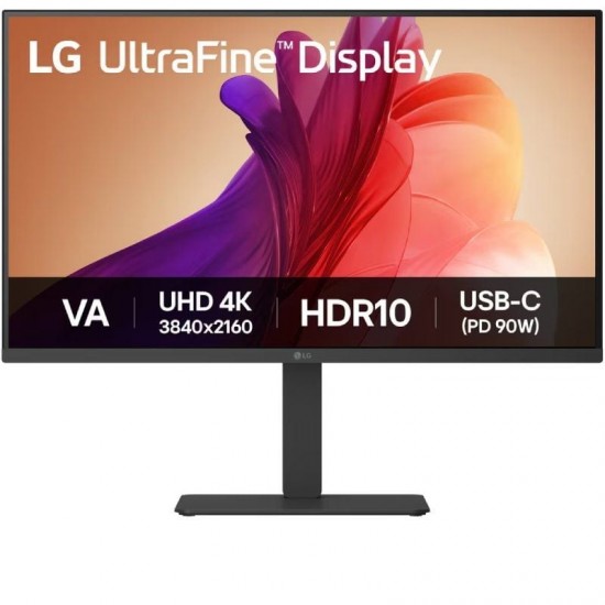 Monitor profesional lg ultrafine 32u720a-b 31.5'/ 4k/ multimedia/ regulable en altura/ negro