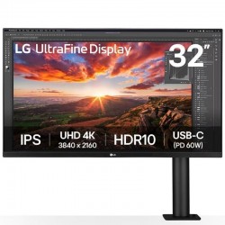 Monitor Profesional LG UltraFine Display 32UN880K-B 31.5'/ 4K/ Multimedia/ Regulable en altura/ Negro Monitor Profesional LG UltraFine Display 32UN880K-B 31.5'/ 4K/ Multimedia/ Regulable en altura/ Negro