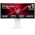 Smart Monitor Gaming Ultrapanorámico Curvo LG UltraGear 34GX90SA-W 34'/ WQHD/ Multimedia/ 0.03ms/ 240Hz/ OLED/ Regulable en altura/ Smart TV/ Blanco