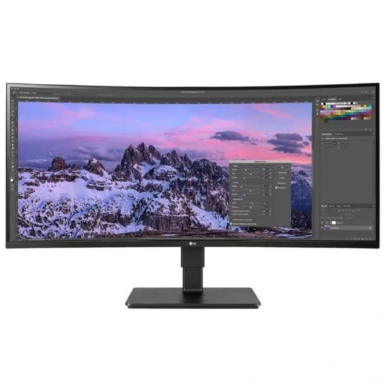 Monitor profesional ultrapanorámico curvo lg business 35bn77cp-b 35'/ wqhd/ multimedia/ regulable en altura/ negro