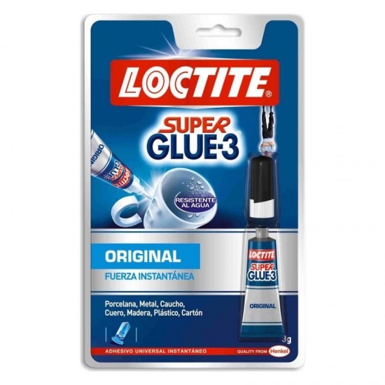Pegamento en tubo loctite super glue-3/ 3g