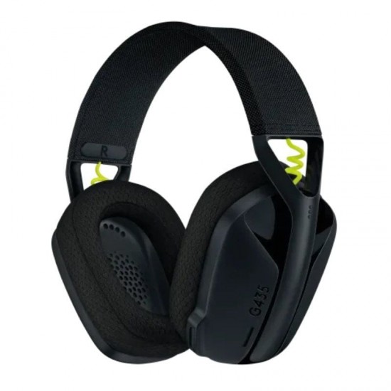 Auriculares gaming inalámbricos con micrófono logitech g435/ bluetooth/ negros y amarillos
