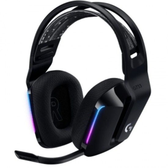 Auriculares gaming inalámbricos con micrófono logitech g733/ negros