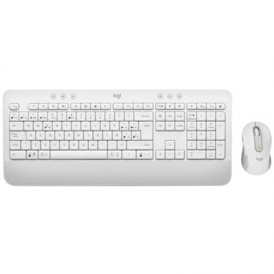 Teclado y ratón inalámbricos logitech signature mk650 combo for business/ blanco