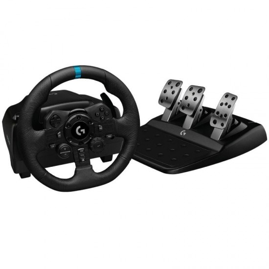 Volante con pedales logitech g923 trueforce para playstation ps5/ pc