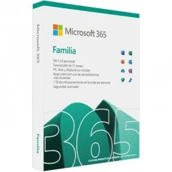 Microsoft 365 Familia/ 6 Usuario/ 1 Año/ 5 Dispositivos Microsoft 365 Familia/ 6 Usuario/ 1 Año/ 5 Dispositivos