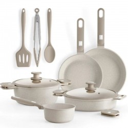 Pack Batería de Cocina Monix Martín Berasategui/ Cazo Ø16cm/ Sarten Ø22 - 26cm/ Cacerolas Ø24 - 28cm/ Aluminio Forjado/ Apta para Inducción Pack Batería de Cocina Monix Martín Berasategui/ Cazo Ø16cm/ Sarten Ø22 - 26cm/ Cacerolas Ø24 - 28cm/ Aluminio Forjado/ Apta para Inducción