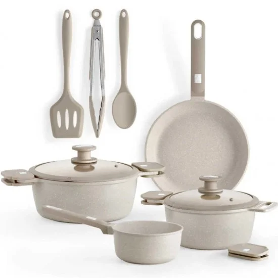 Pack batería de cocina monix denmark/ cazo ø16cm/ sarten ø24cm/ cacerolas ø20 - 24cm/ aluminio fundido/ apta para inducción Pack batería de cocina monix denmark/ cazo ø16cm/ sarten ø24cm/ cacerolas ø20 - 24cm/ aluminio fundido/ apta para inducción