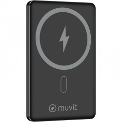 Powerbank 5000mAh Muvit For Change MCCHP0009/ 20W/ Wireless/ Negra/ Incluye Cable USB Tipo-C Powerbank 5000mAh Muvit For Change MCCHP0009/ 20W/ Wireless/ Negra/ Incluye Cable USB Tipo-C