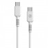 Cable USB 2.0 Tipo-C Muvit For Change MCUSC0008/ USB Tipo-C Macho - USB Tipo-C/ Hasta 60W/ 480Mbps/ 1.2m/ Blanco